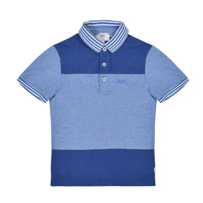 HUGO BOSS STRIPED SLIM FIT POLO T-SHIRT