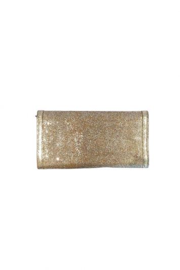 JIMMY CHOO COARSE GLITTER CLUTCH