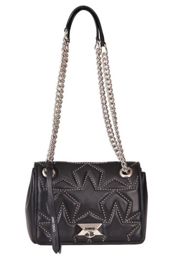 Jimmy Choo Helia Quilted Nappa Studs Shoulder Bag