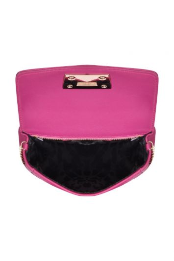 Jimmy Choo Hot Pink Leather Mini Ruby Crossbody Bag
