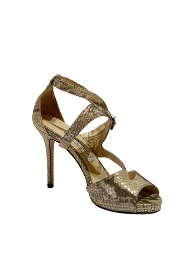 Jimmy Choo Python Embossed Leather 