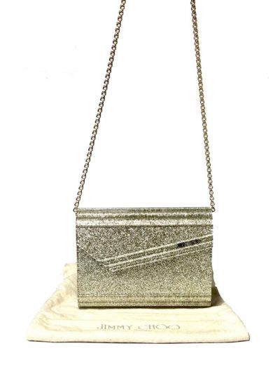 JIMMY CHOO SILVER GLITTER CANDY