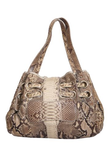 JIMMY CHOO SNAKESKIN RIKI BAG
