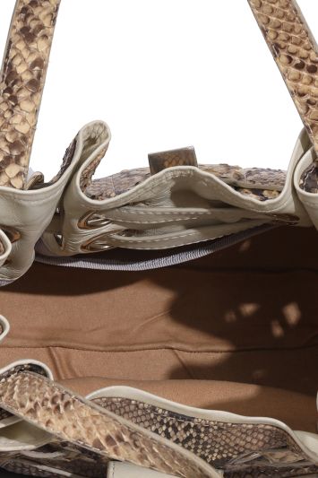 JIMMY CHOO SNAKESKIN RIKI BAG