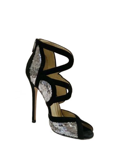 Jimmy Choo Stardust Suede Cut- Out Heels