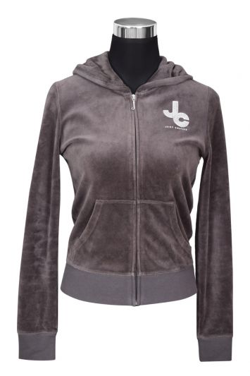 Juicy Couture Dark Grey Velour Jumper