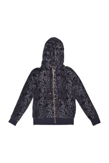 Louis Vuitton Black Velour Monogram Track Jacket