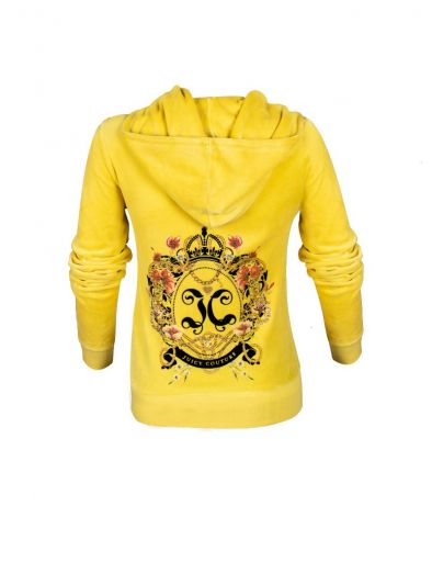JUICY COUTURE YELLOW VELOUR JACKET