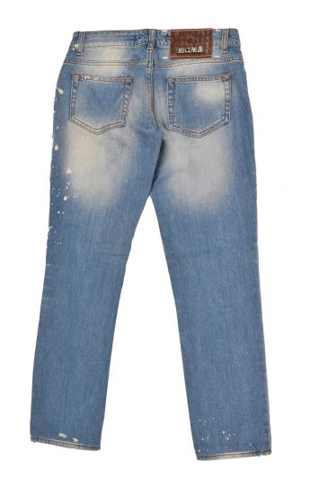 Just Cavalli Washed Out Design Jeans