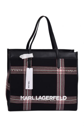 Karl Lagerfeld K/Skuare Check Tote Bag