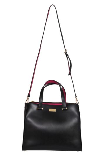 Kate Spade Black Shiny Leather Arbor Kyra Handbag
