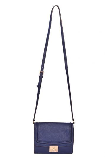 Kate Spade Blue Leather Crossbody Bag