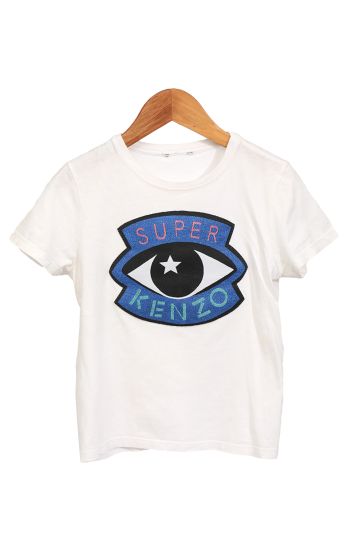 Kenzo White Gisa 5-6 Years T-Shirt