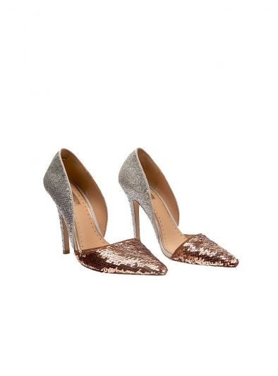 KURT GEIGER GOLD SEQUINS PUMPS