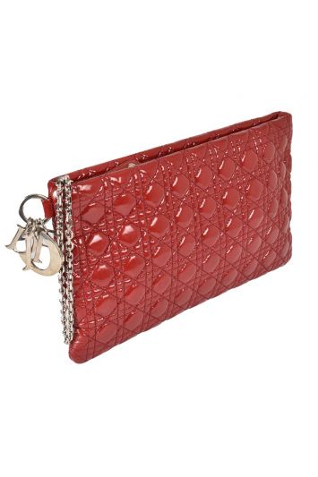 LADY DIOR QUILTED CANNAGE CLUTCH