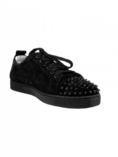 LOUIS JUNIOR SPIKES BLACK VEAU VELOURS