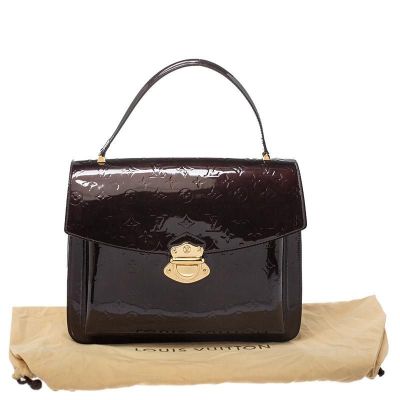 LOUIS VUITTON AMARANTE MONOGRAM VERNIS ROMAINE BAG