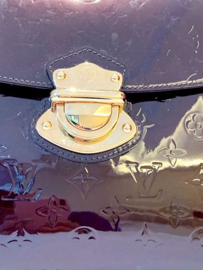 LOUIS VUITTON AMARANTE MONOGRAM VERNIS ROMAINE BAG