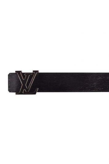 Louis Vuitton Black Patent Epi Leather  Belt