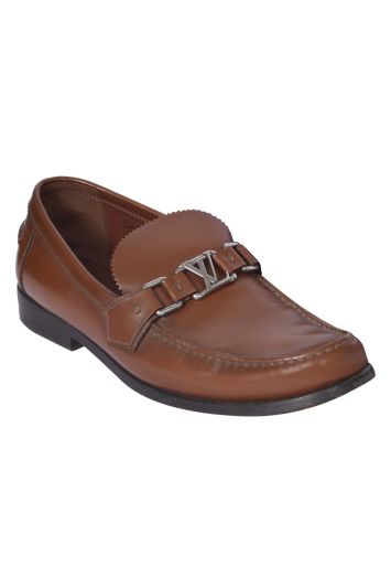 Louis Vuitton Brown Buckle Loafers