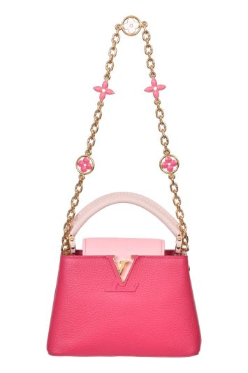 Louis Vuitton Capucines Mini Pondichery Pink Handbag