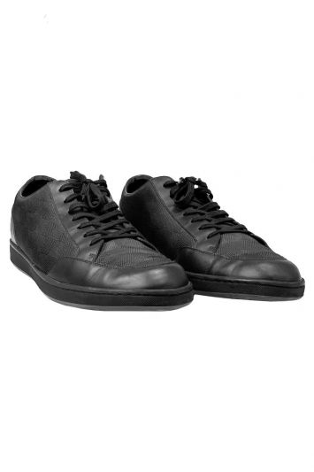 Louis Vuitton, Shoes, Louis Vuitton Lv Auth Mens Sport 71 Damier Shoes  Black Sneakers Lace Sz Us 12