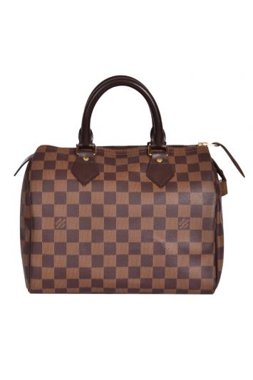 Louis Vuitton Damier Ebene Speedy 25 Handbag