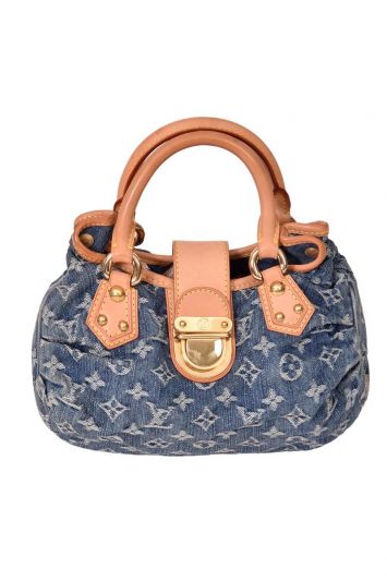 Louis Vuitton denim Monogram Pleaty bag