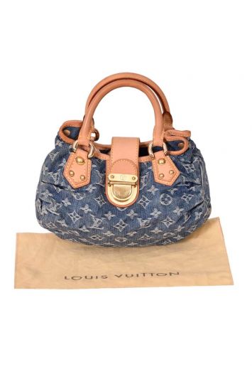 Louis Vuitton denim Monogram Pleaty bag