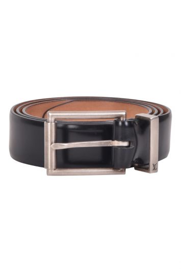 Louis Vuitton Leather Logo Belt