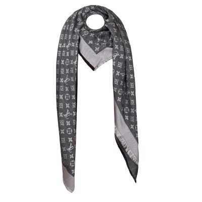 louis vuitton white scarf