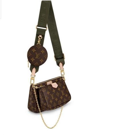 Louis Vuitton LV Multi Pochette Accessoires Crossbody Bag. 3 Bags In 1.