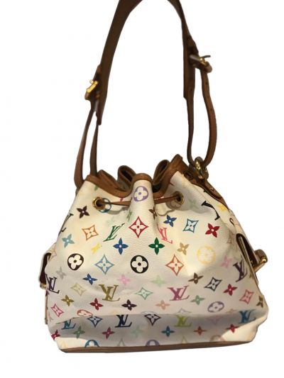Louis Vuitton Multicolor Petit Noe Blanc Shoulder Bag
