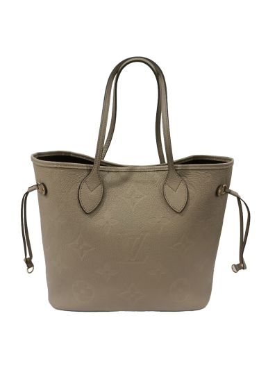 Louis Vuitton Neverfull MM Tourterelle Monogram Empreinte Handbag
