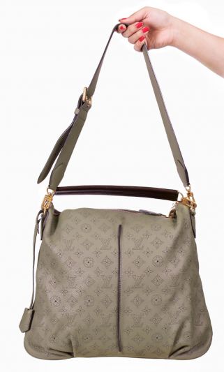 LOUIS VUITTON PERFORATED MAHINA SELENA PM BAG
