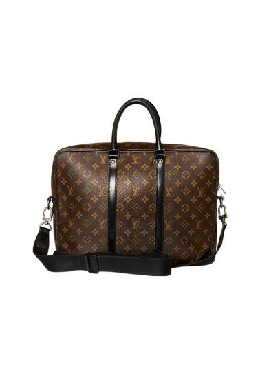 Louis Vuitton Porte Documents Voyage Monogram Canvas Laptop Bag