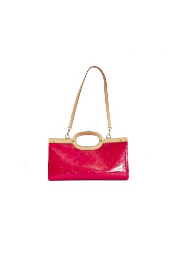 LOUIS VUITTON RED MONOGRAM ROXBURY DRIVE BAG