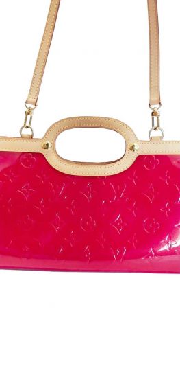 LOUIS VUITTON RED MONOGRAM ROXBURY DRIVE BAG