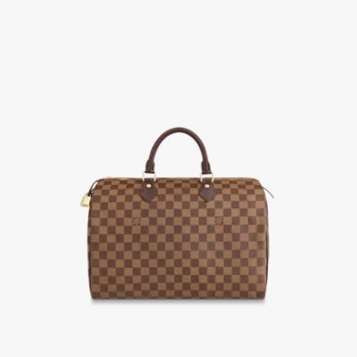 LOUIS VUITTON Speedy 35 Damier Azur Satchel Bag