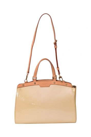 Louis Vuitton Vernis Brea Blanc Citrine Bag