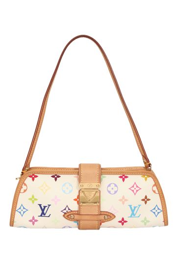 Louis Vuitton White Multicolour Shirley Shoulder Bag