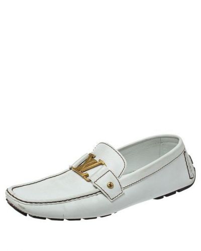 LOUIS VUITTON WHITE OXFORD LOAFERS