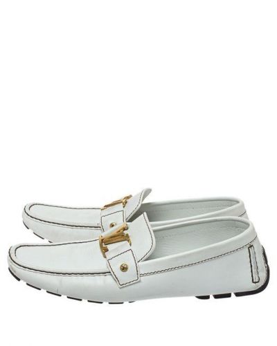 LOUIS VUITTON WHITE OXFORD LOAFERS