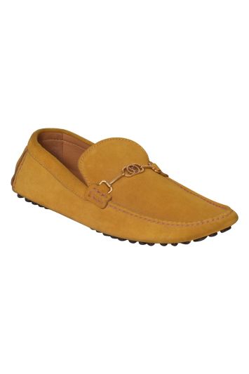 Louis Vuitton Yellow Suede Loafers