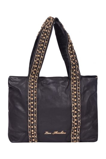 Love Moschino Leather Shopper Tote Bag