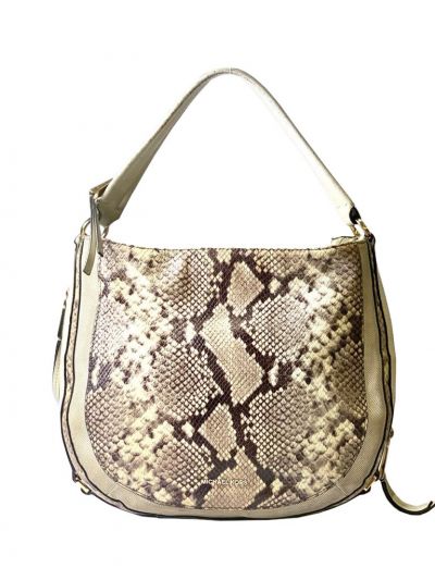 MICHAEL KORS BEVERLY PYTHON EMBOSSED BAG