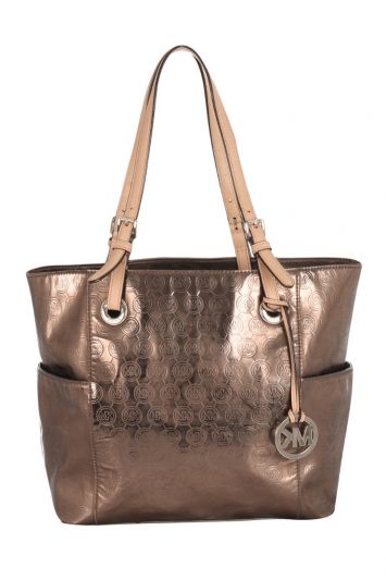 MICHAEL KORS JET SET LEATHER TOTE BAG