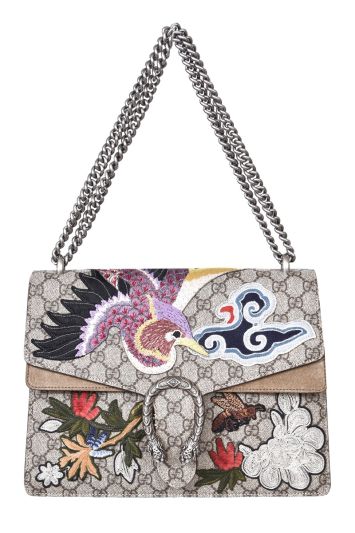 Gucci Dionysus Medium Embroidery Bird Handbag