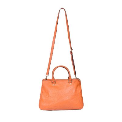 Michael Kors Orange Sutton Ostrich Handbag