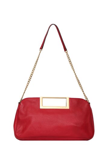 Michael Kors Pebble Leather Red Sling Bag